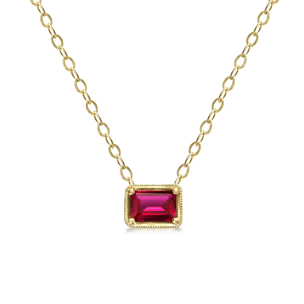 Leone Pendant in Ruby