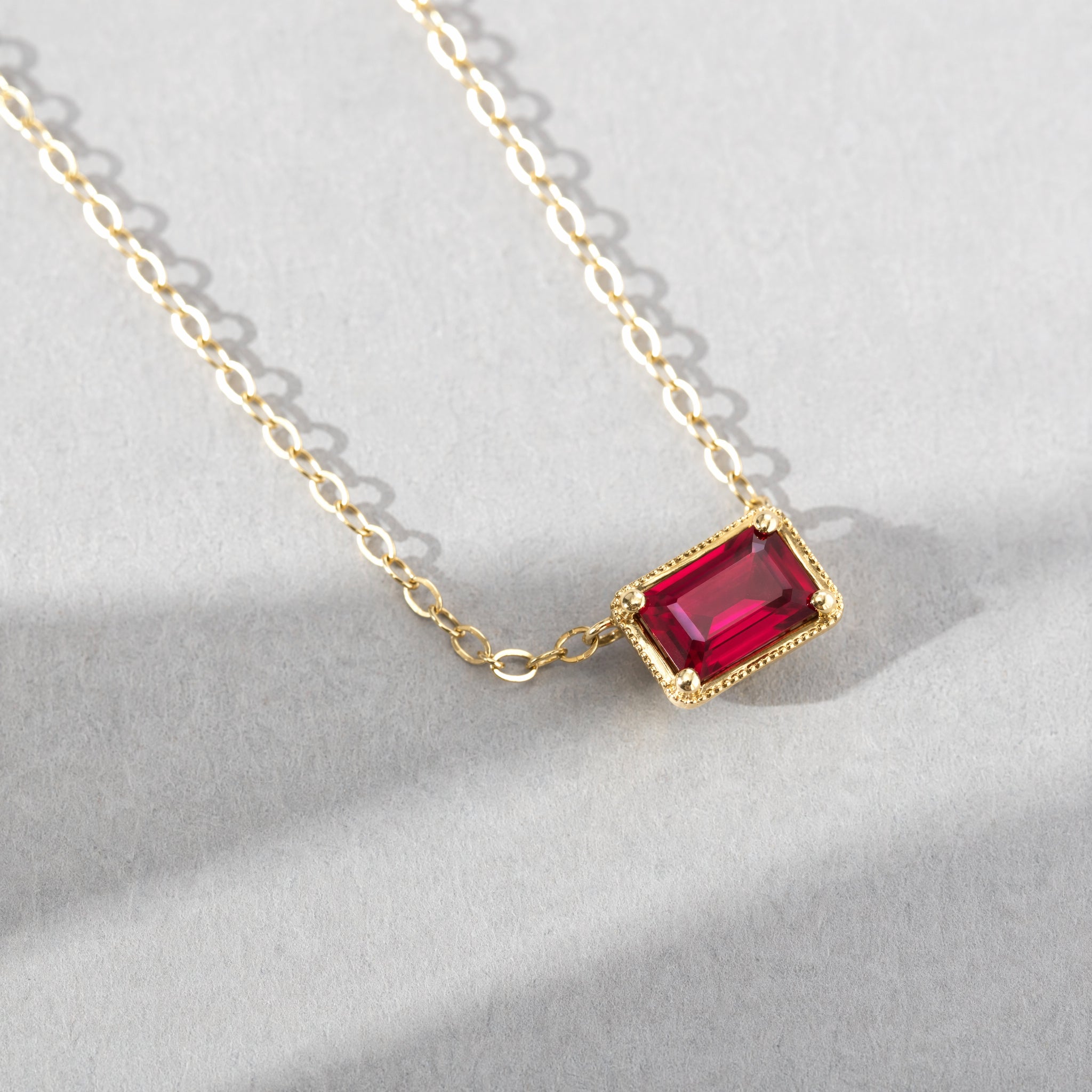 Leone Pendant in Ruby