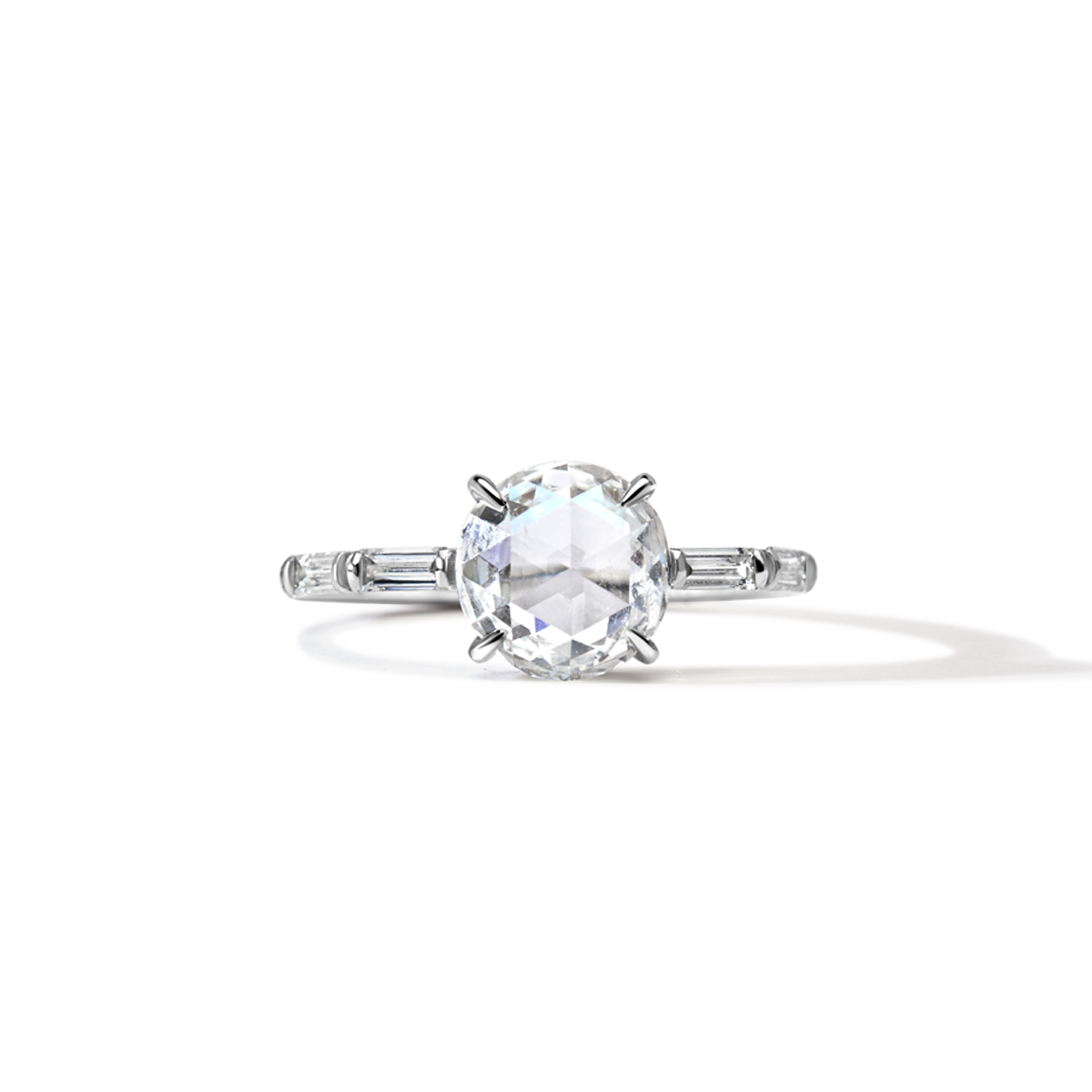 #color_18K White Gold #color_Platinum Rosecut Diamond