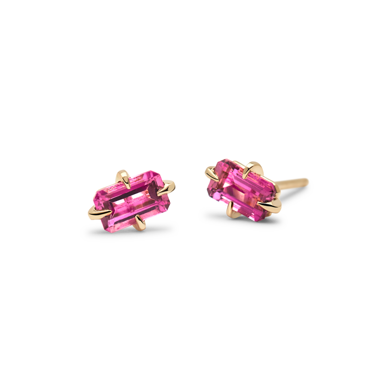 Faraday Pink Tourmaline Studs