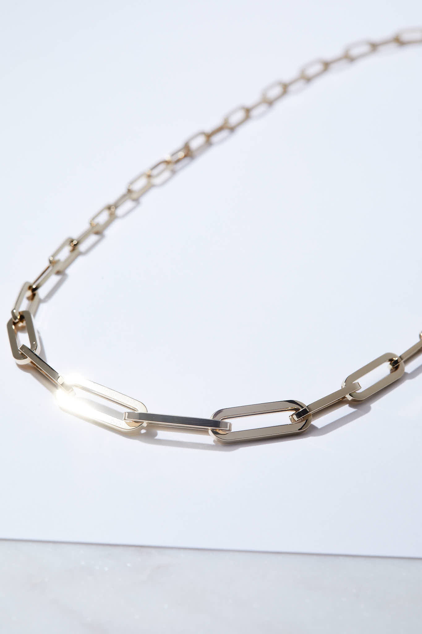 Graduating Gold Paperclip Chain