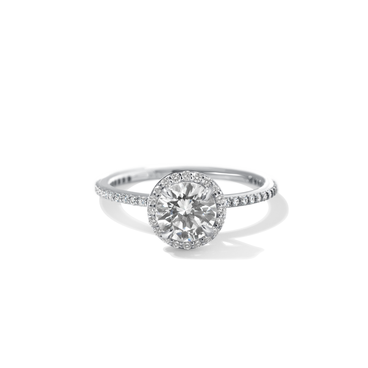 #color_18K White Gold #color_Platinum round