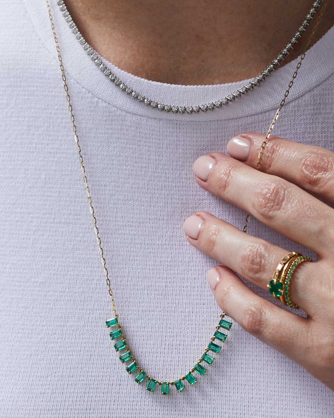 Cleo Emerald Necklace