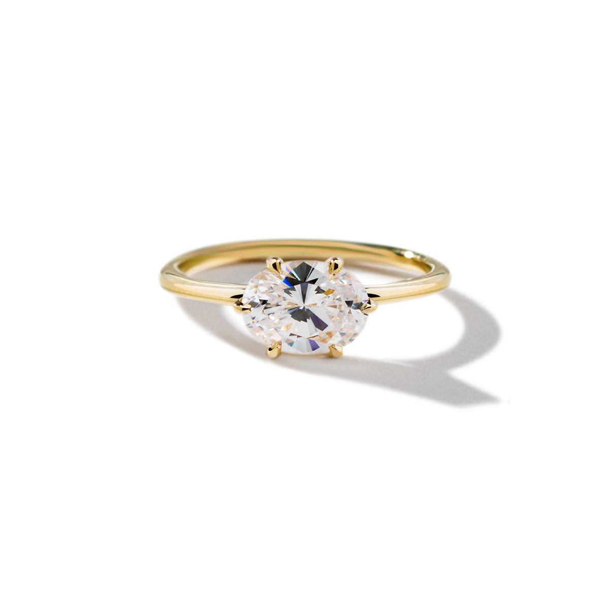East-West Pixie Engagement Ring