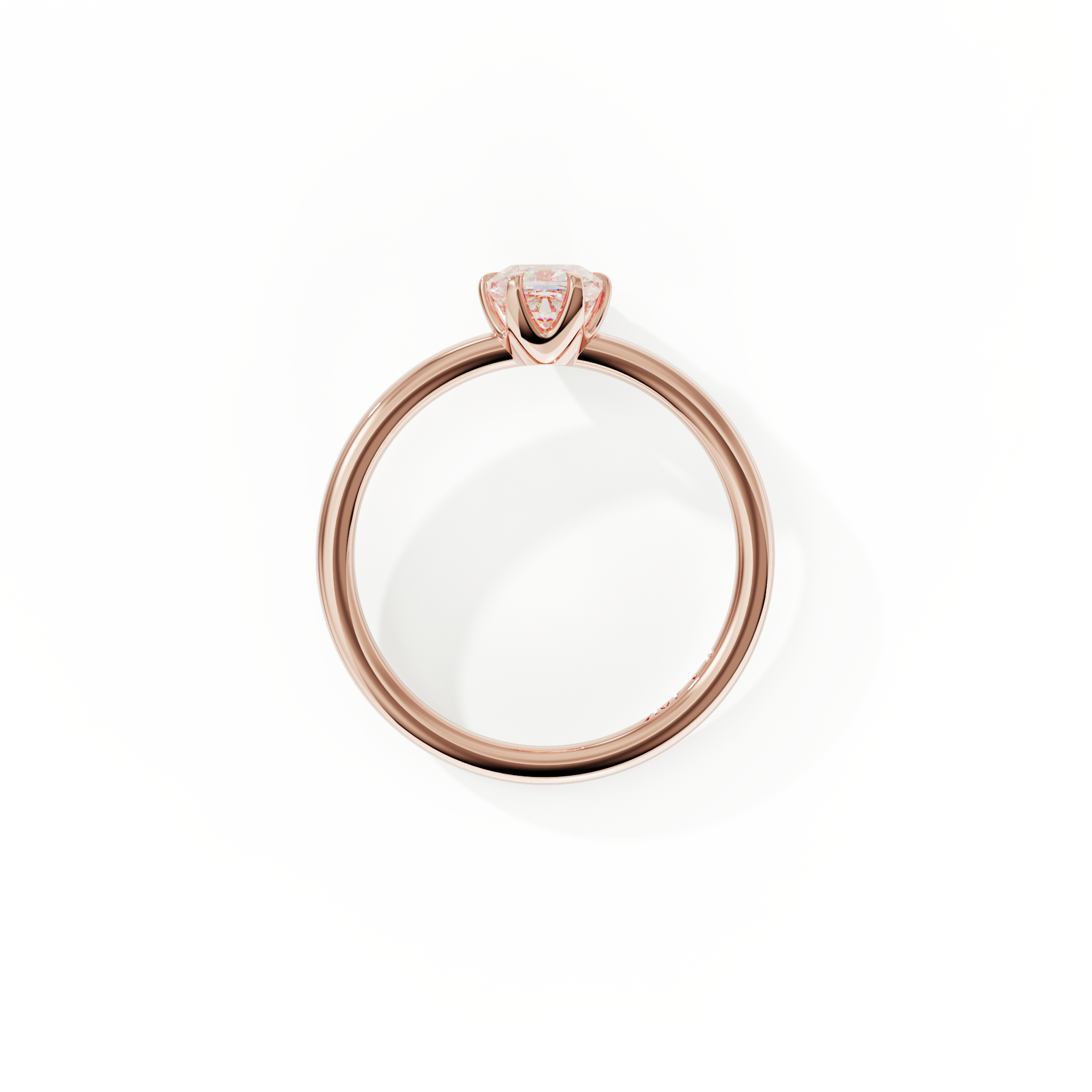 #color_18K Rose Gold Chispa Cushion Engagement Ring
