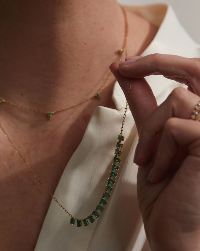 Cleo Emerald Necklace