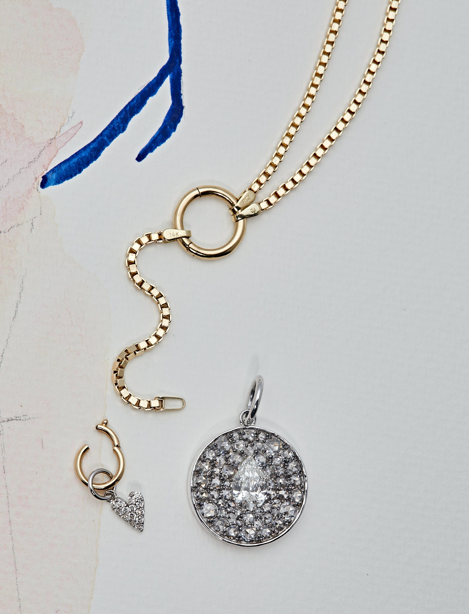 Refractions Rose Cut Diamond Pendant