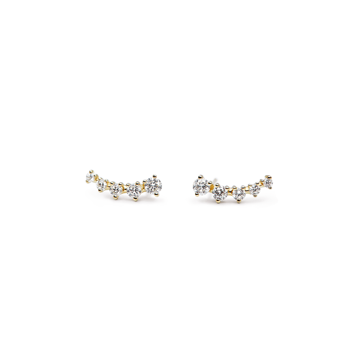 #color_14K Yellow Gold Devere Diamond Ear Crawler