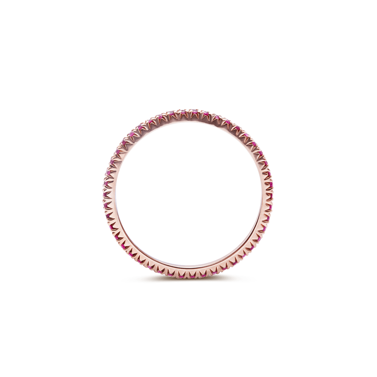 #color_14K Rose Gold Ruby Eternity Ring