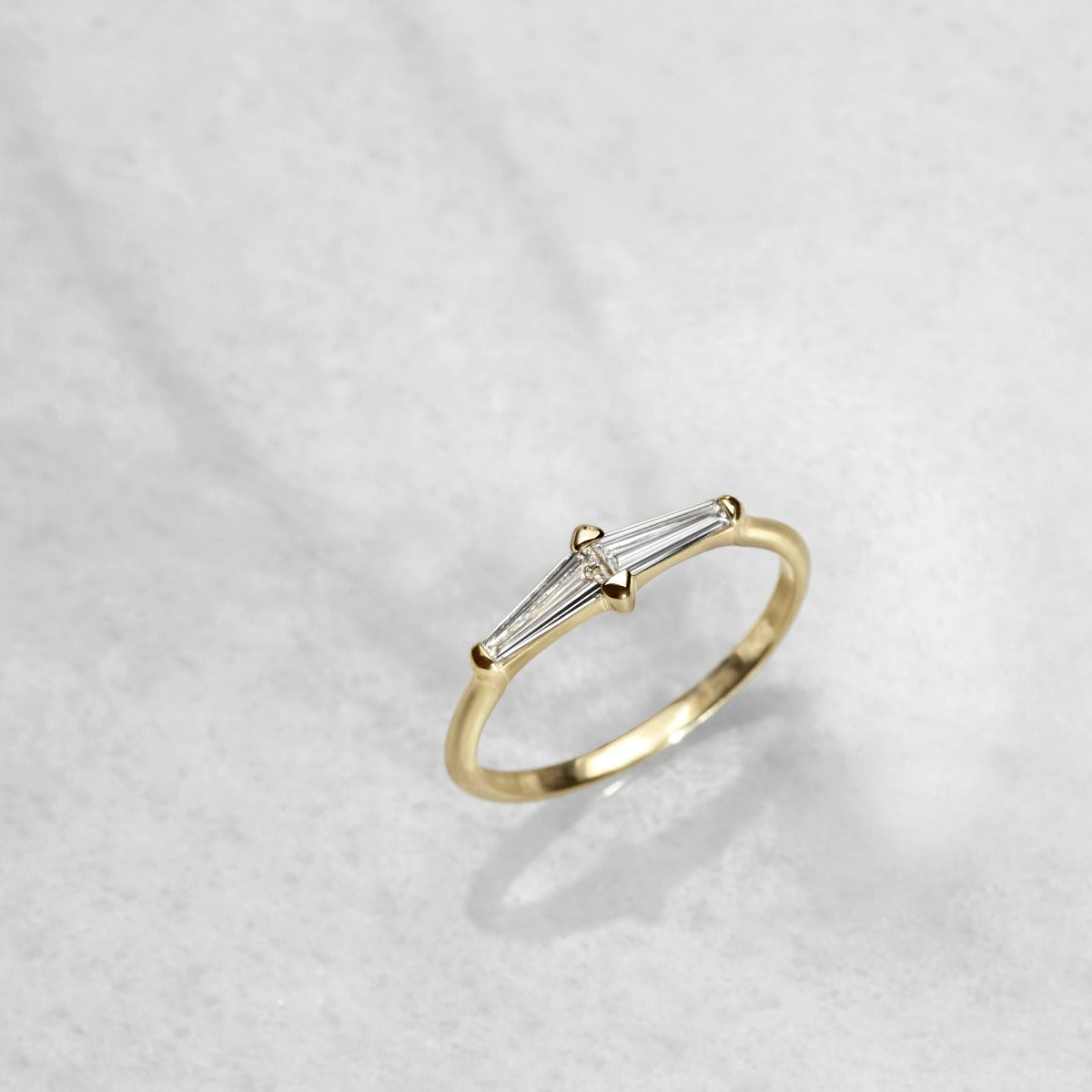 #color_14K Yellow Gold Perryn Baguette Diamond Ring