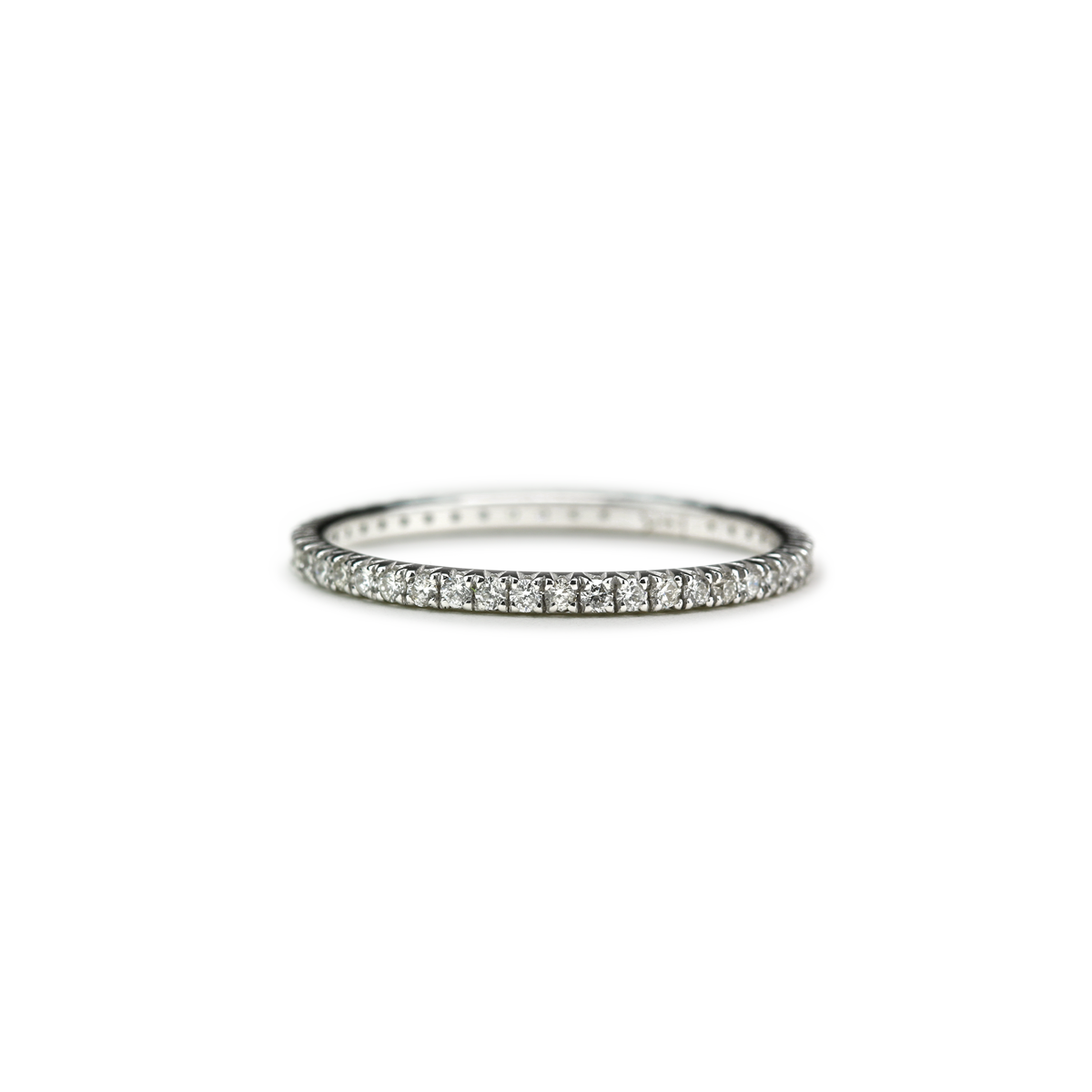 #color_14K White Gold #color_Platinum Odo Diamond Eternity Band