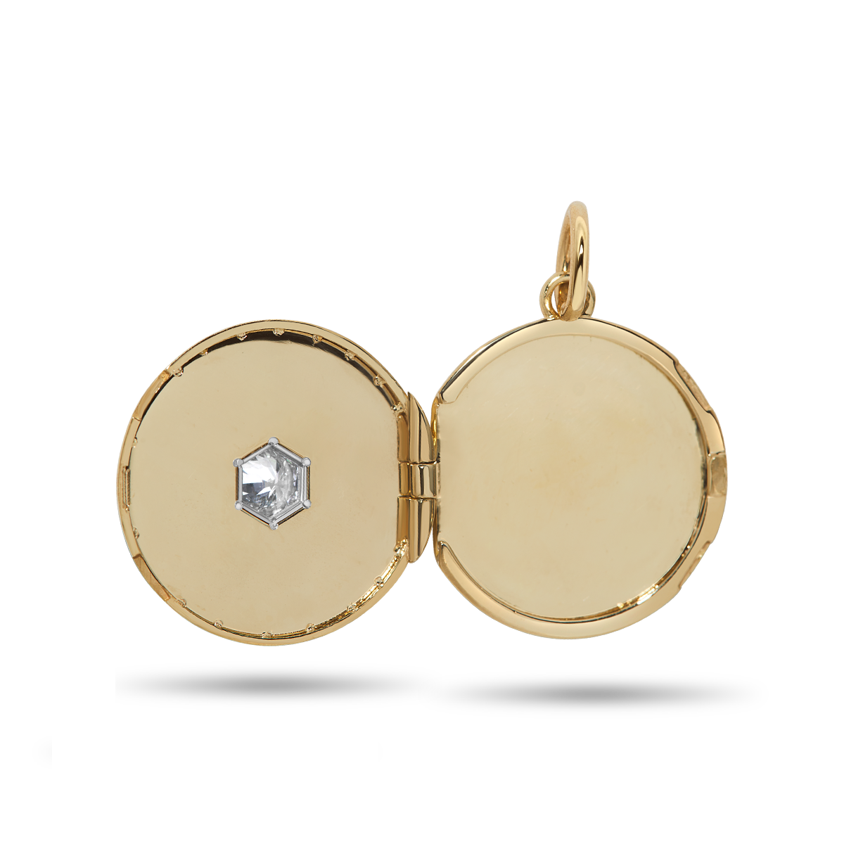 Round Locket in Gold