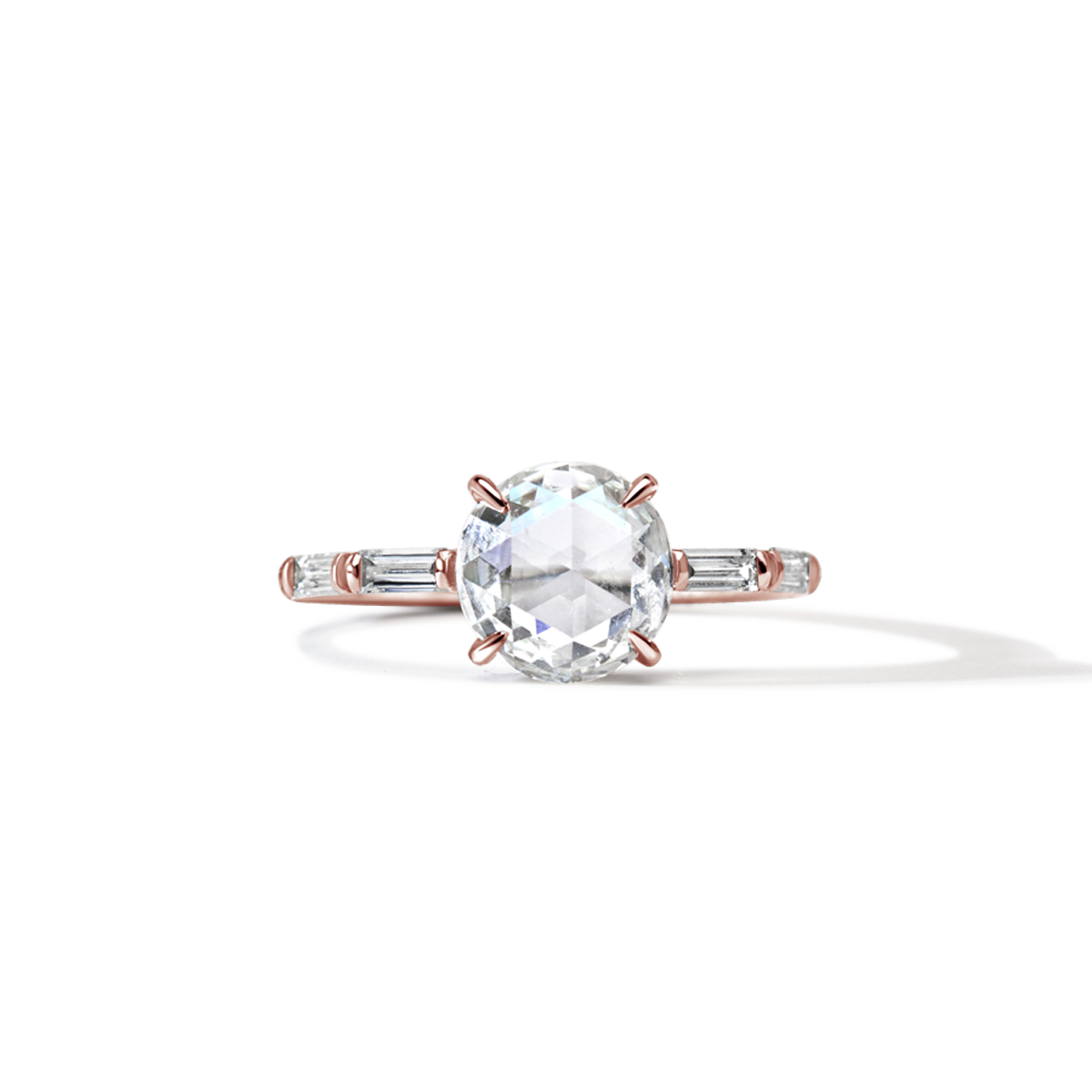 18K rose Gold Rosecut Diamond