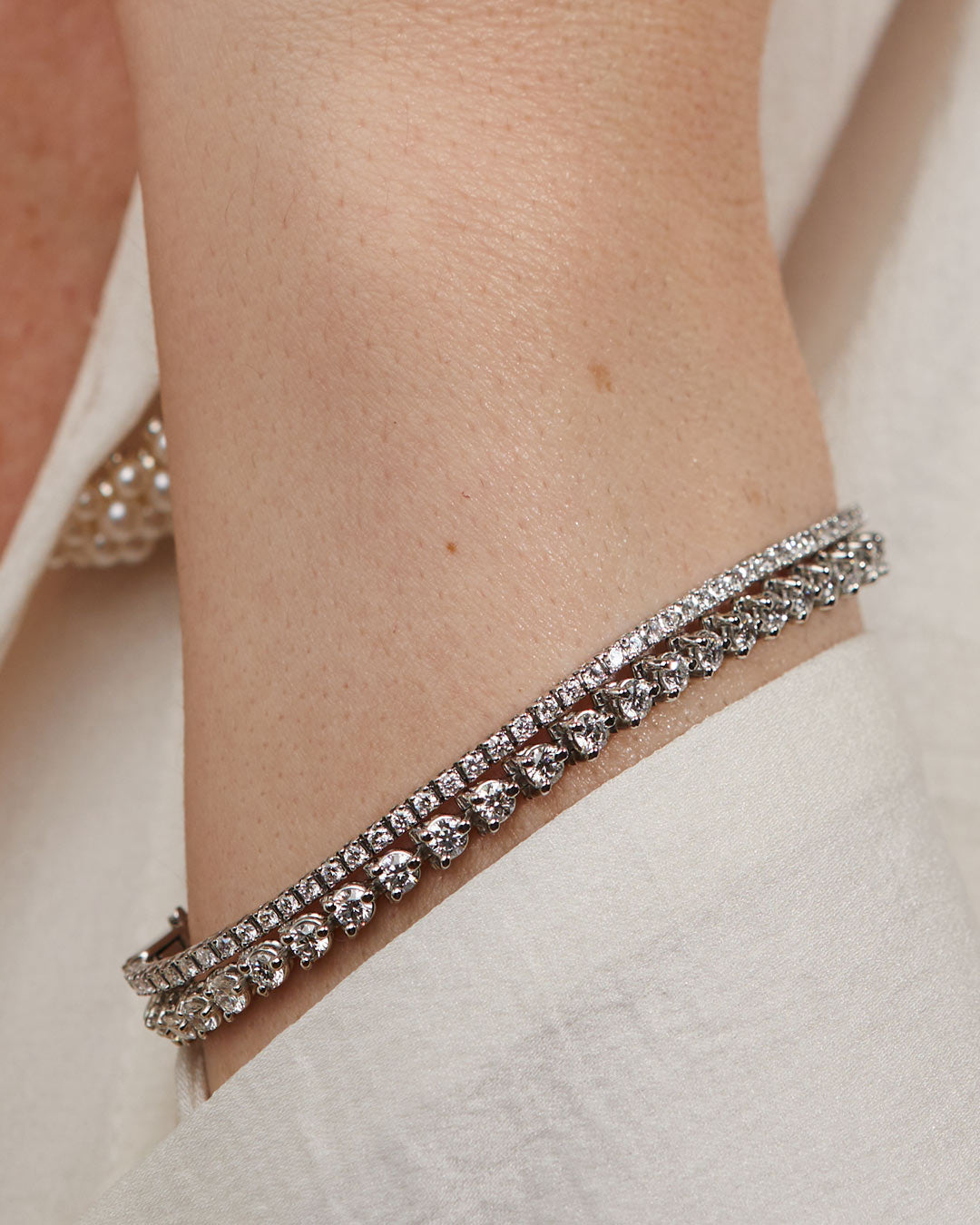 Petite tennis bracelet
