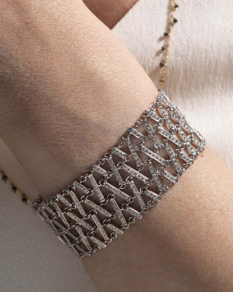 Diamond Tic Tac Bracelet