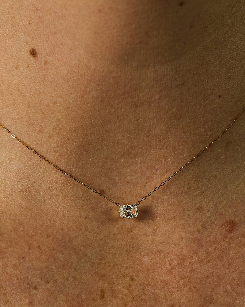 Radiant Diamond Solitaire Pendant