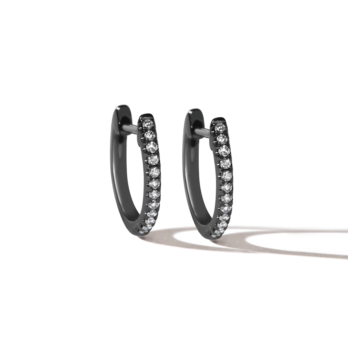 Pixie Hoop in Blackened Gold