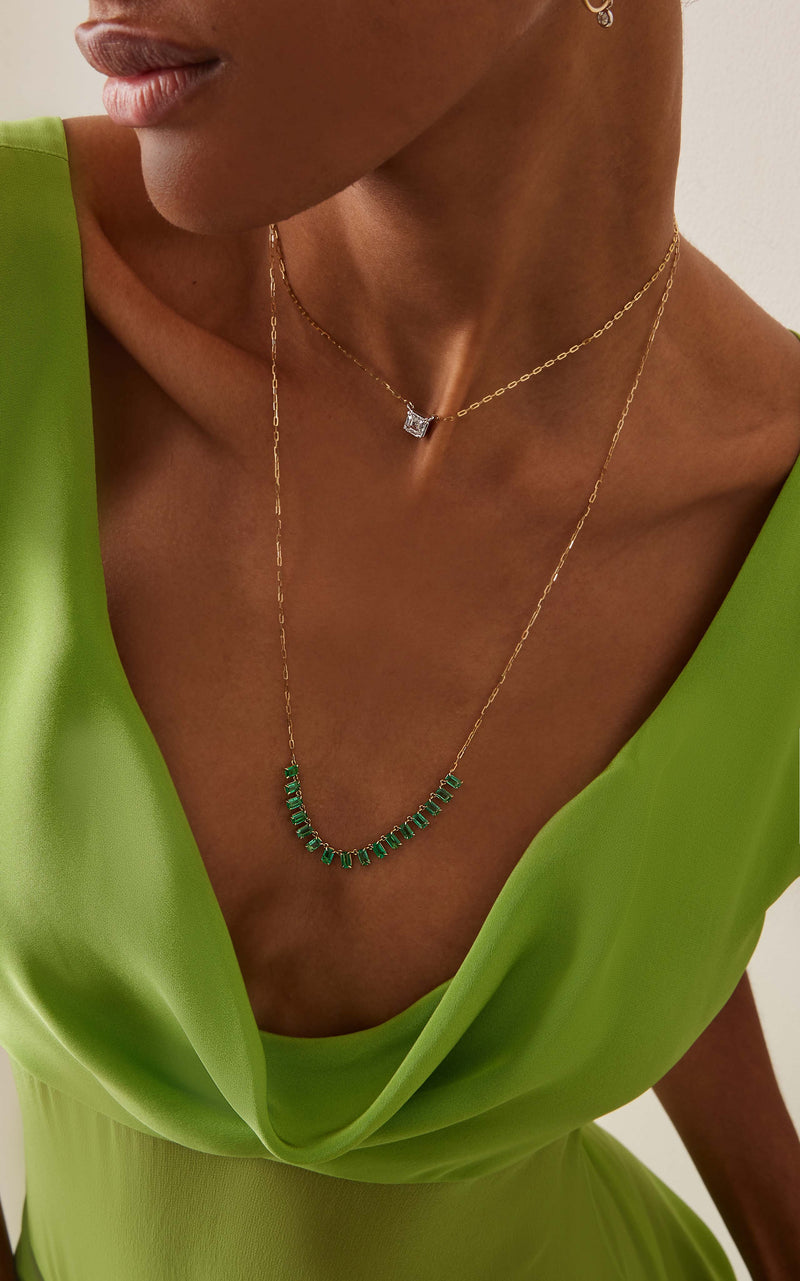 Cleo Emerald Necklace