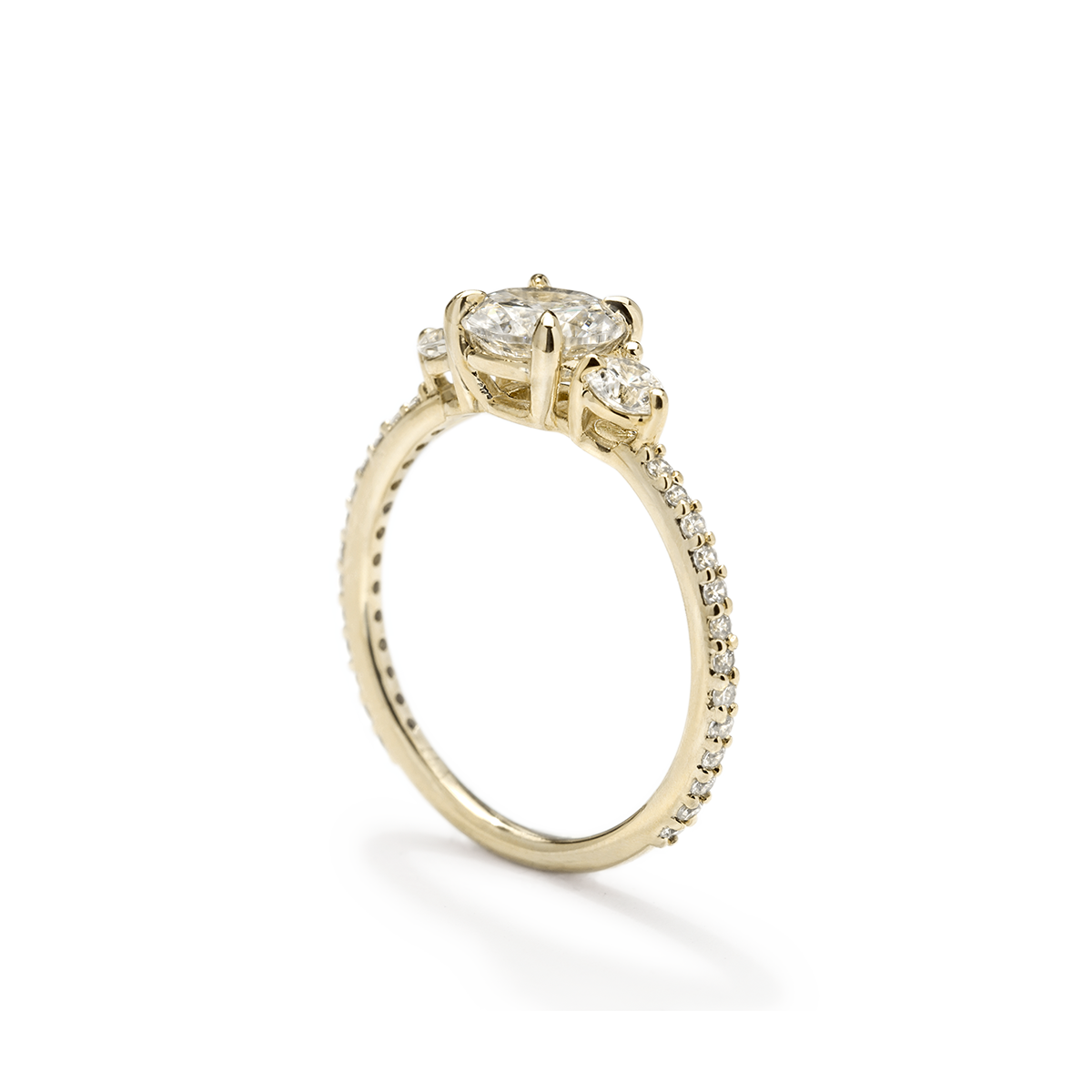 Cultivated Lab 3 Diamond Pave