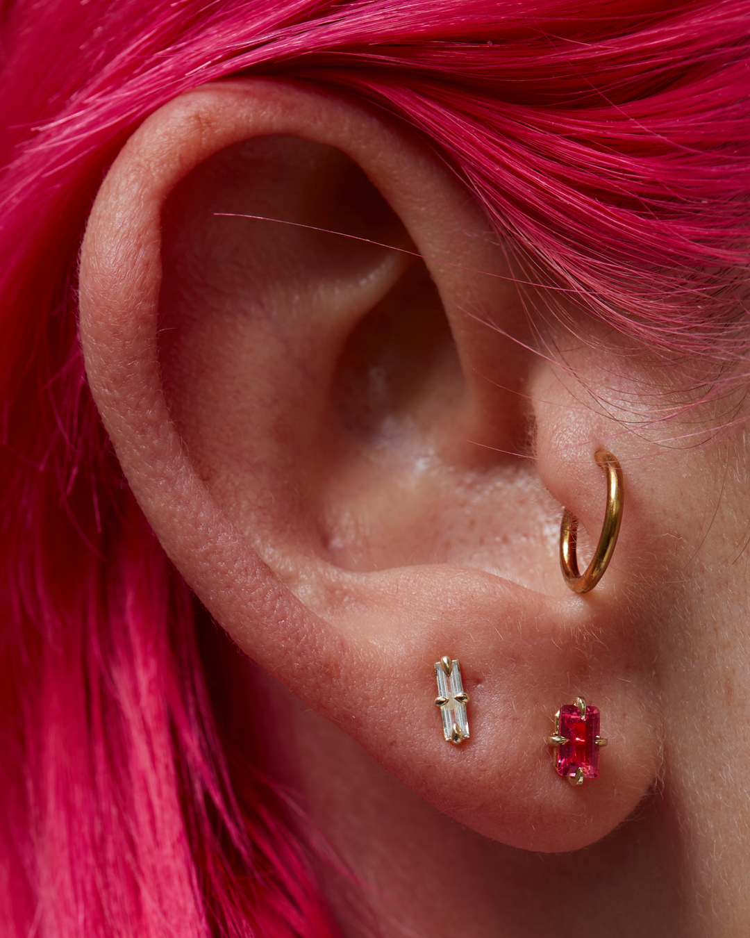 Faraday Pink Tourmaline Studs