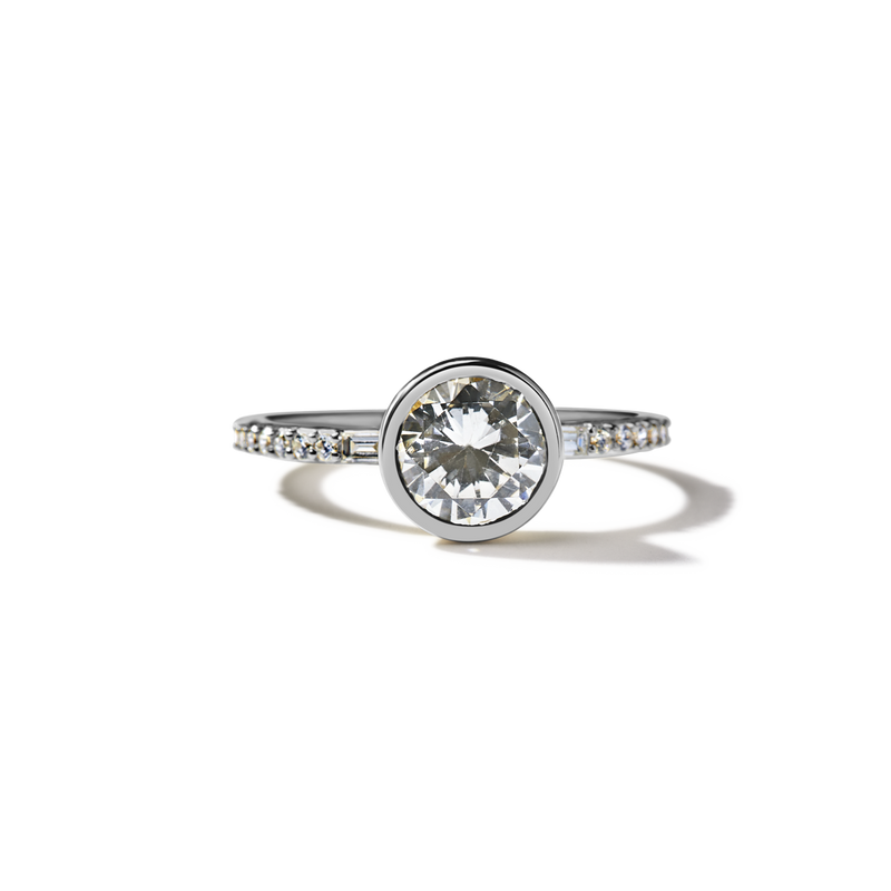 14K White Gold Platinum