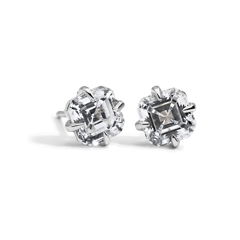 Asscher Studs