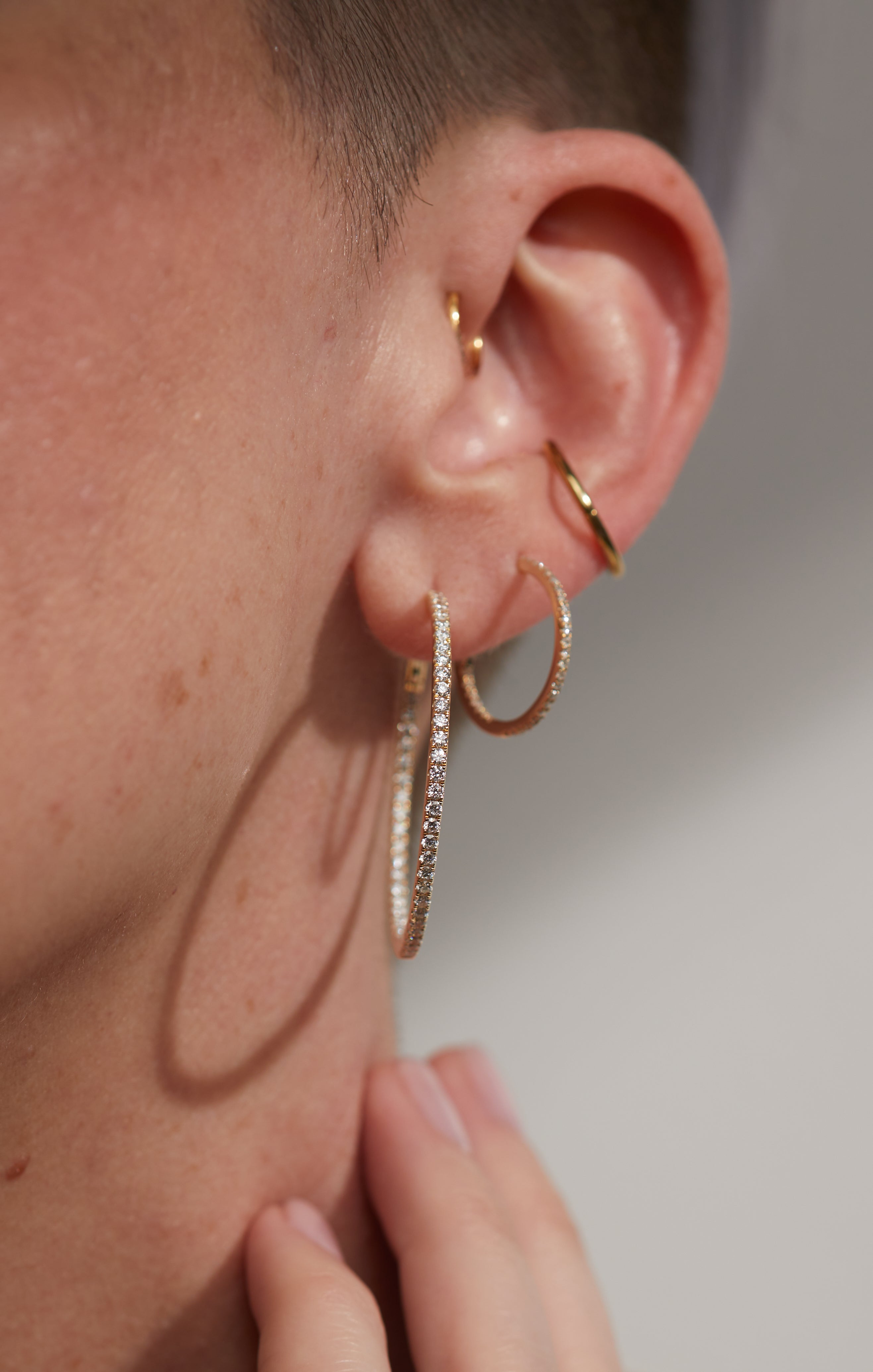 ILA Endless Diamond Hoops