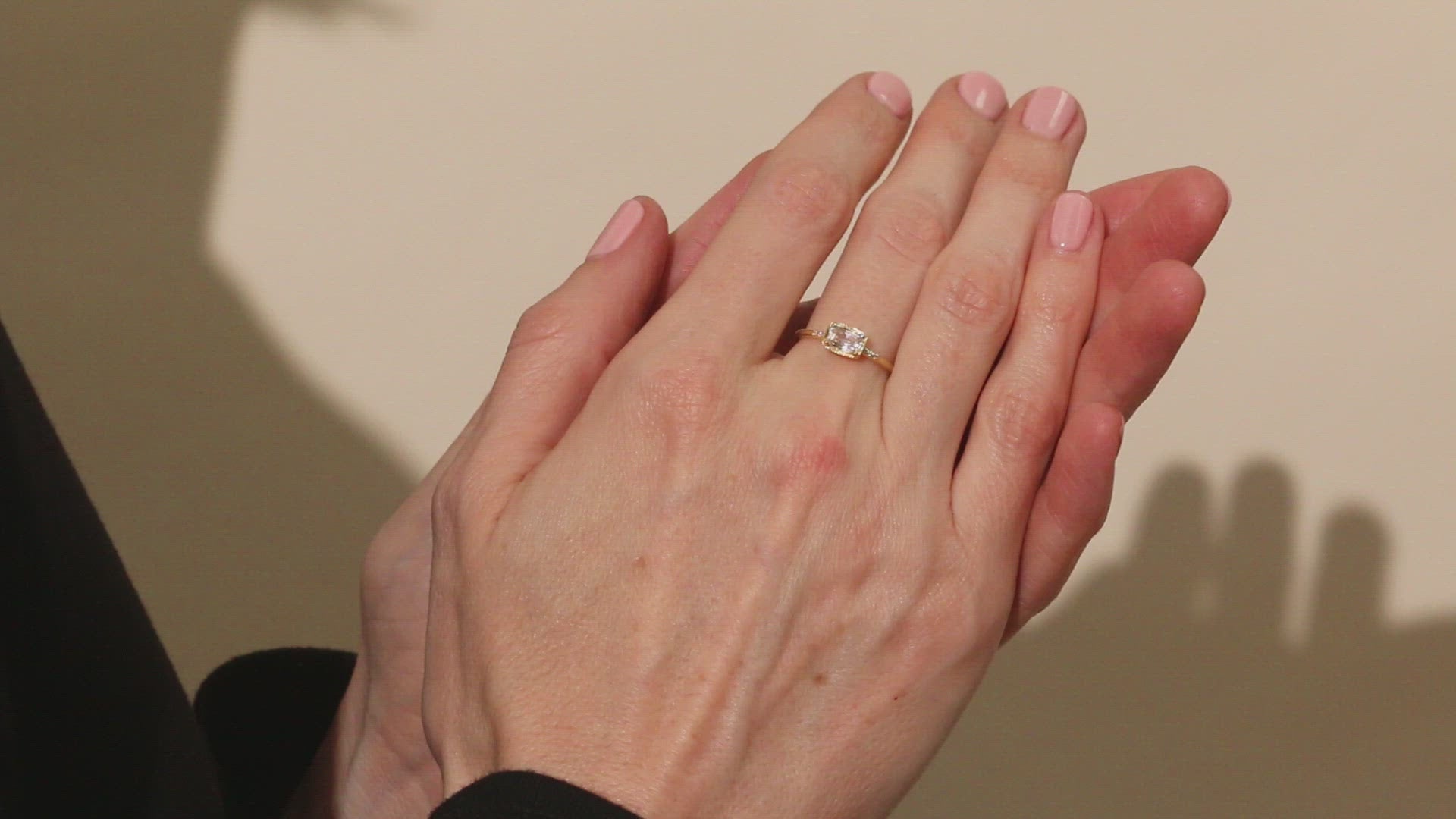 14K Gold Karina Diamond White Sapphire Ring