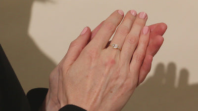 14K Gold Karina Diamond White Sapphire Ring