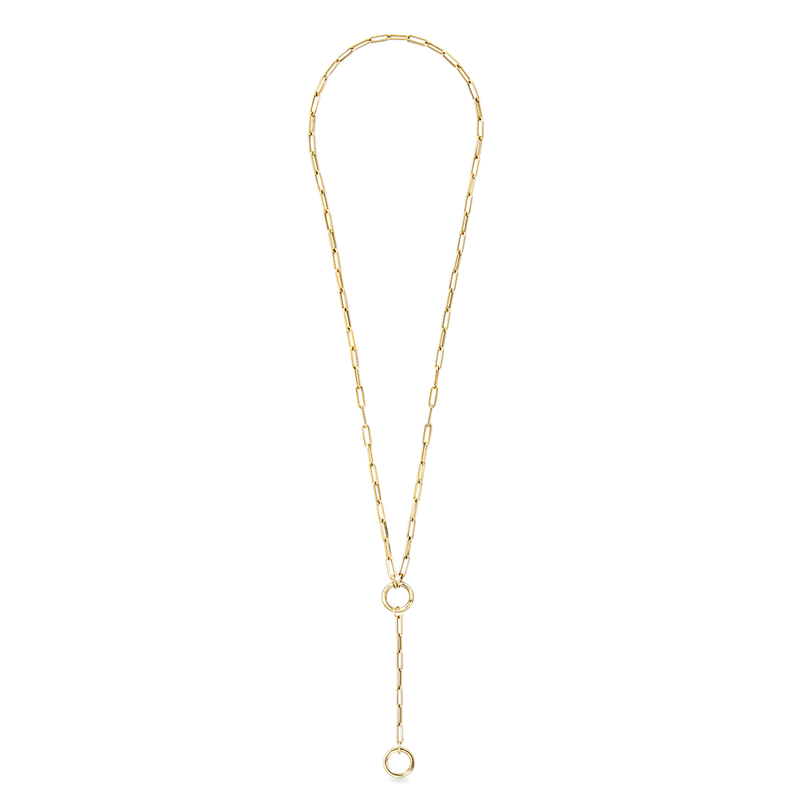 Paper Clip Necklace 3.1 mm 14K Yellow Gold 18