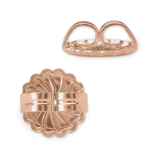 #color_14K Rose Gold Earring Push Back