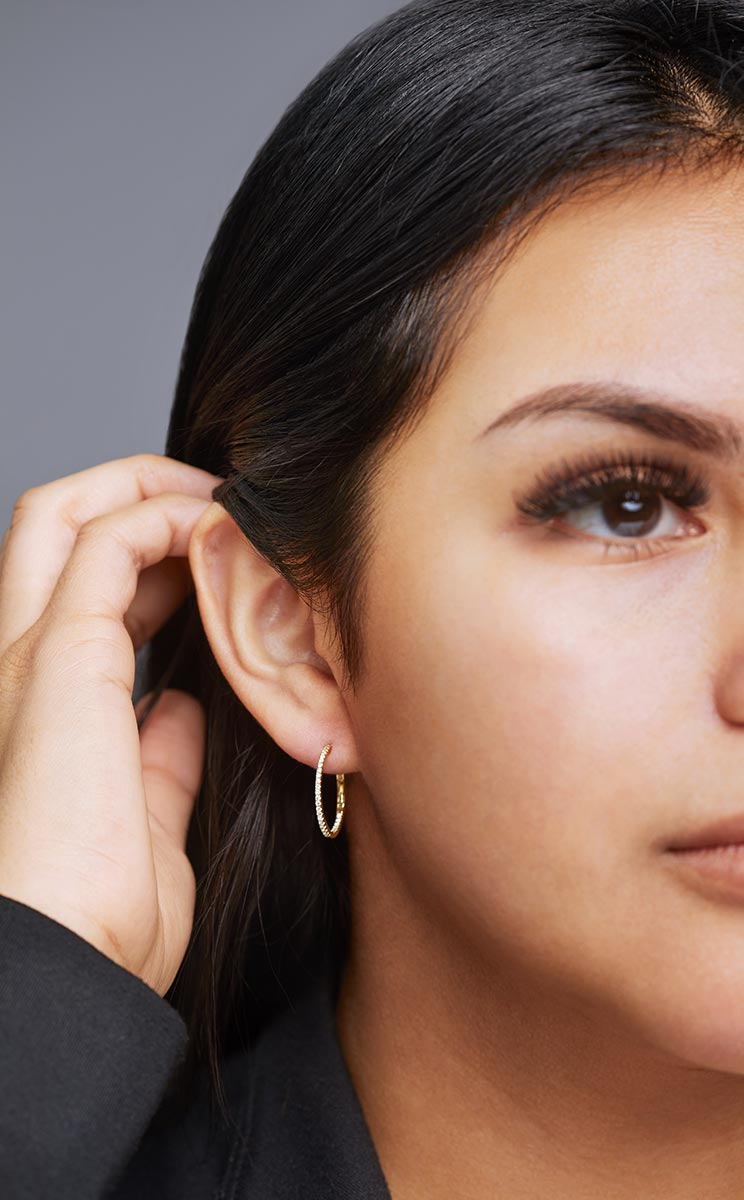 ILA Endless Diamond Hoops