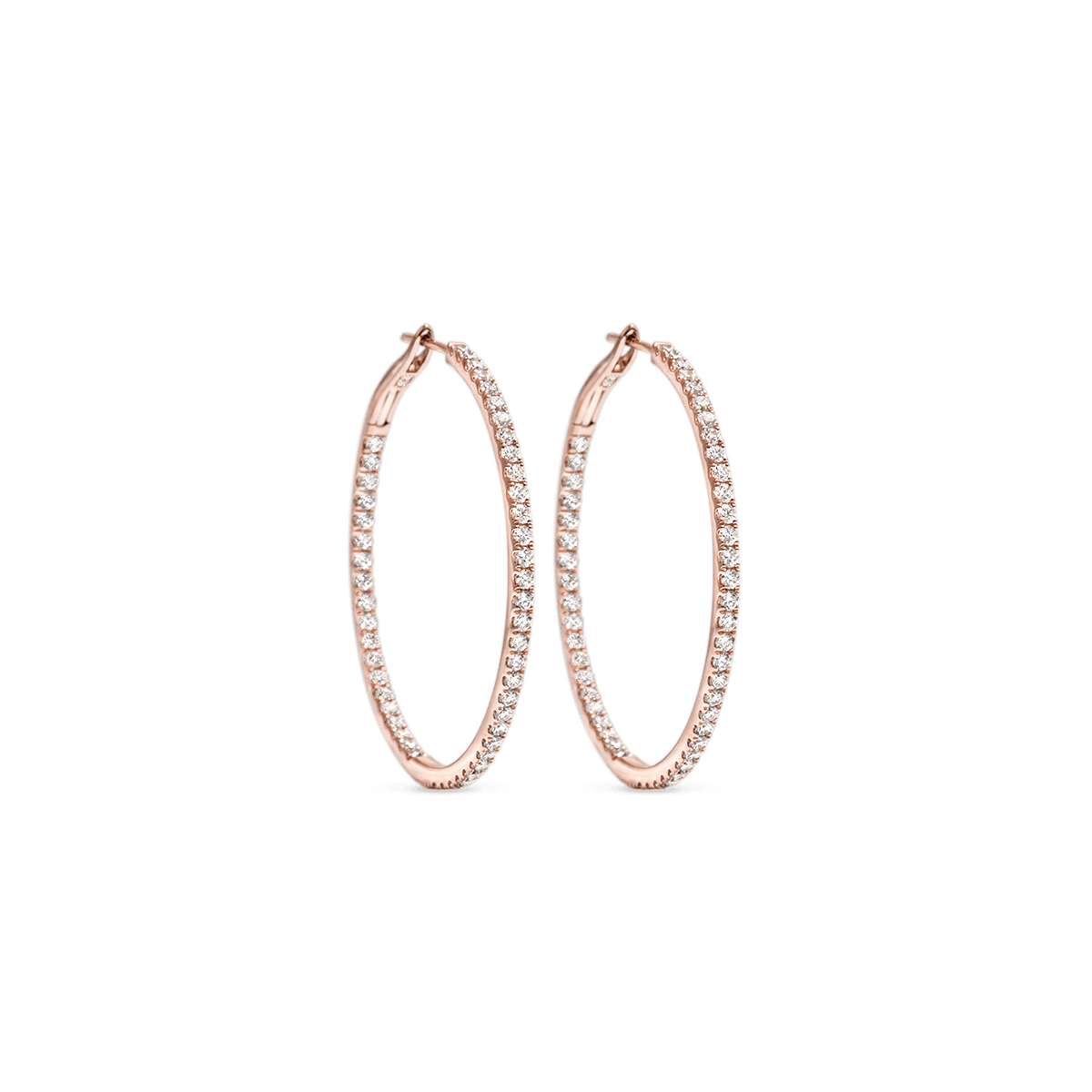 #color_14K Rose Gold In and Out Hoops
