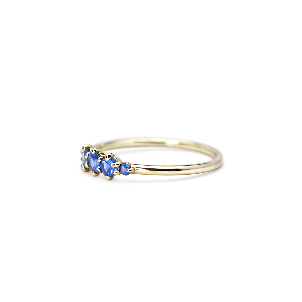 #color_14K Yellow Gold Blue Sapphire Fashion Ring