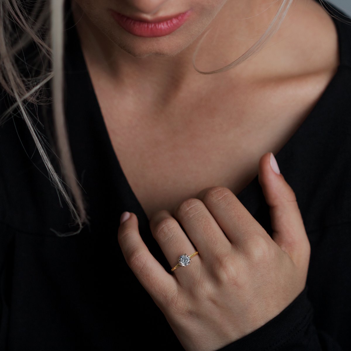 Solitaire Diamond Engagement Ring ILA