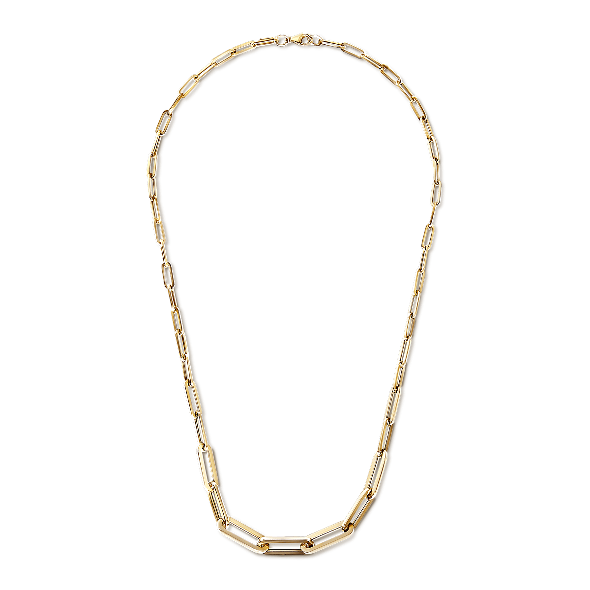 Graduating Gold Paperclip Chain