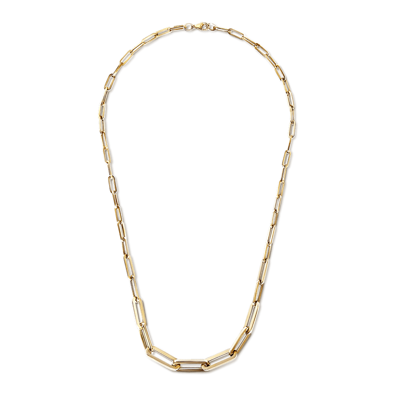 Graduating Gold Paperclip Chain ILA