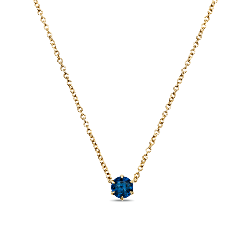Sapphire necklace 2025 yellow gold