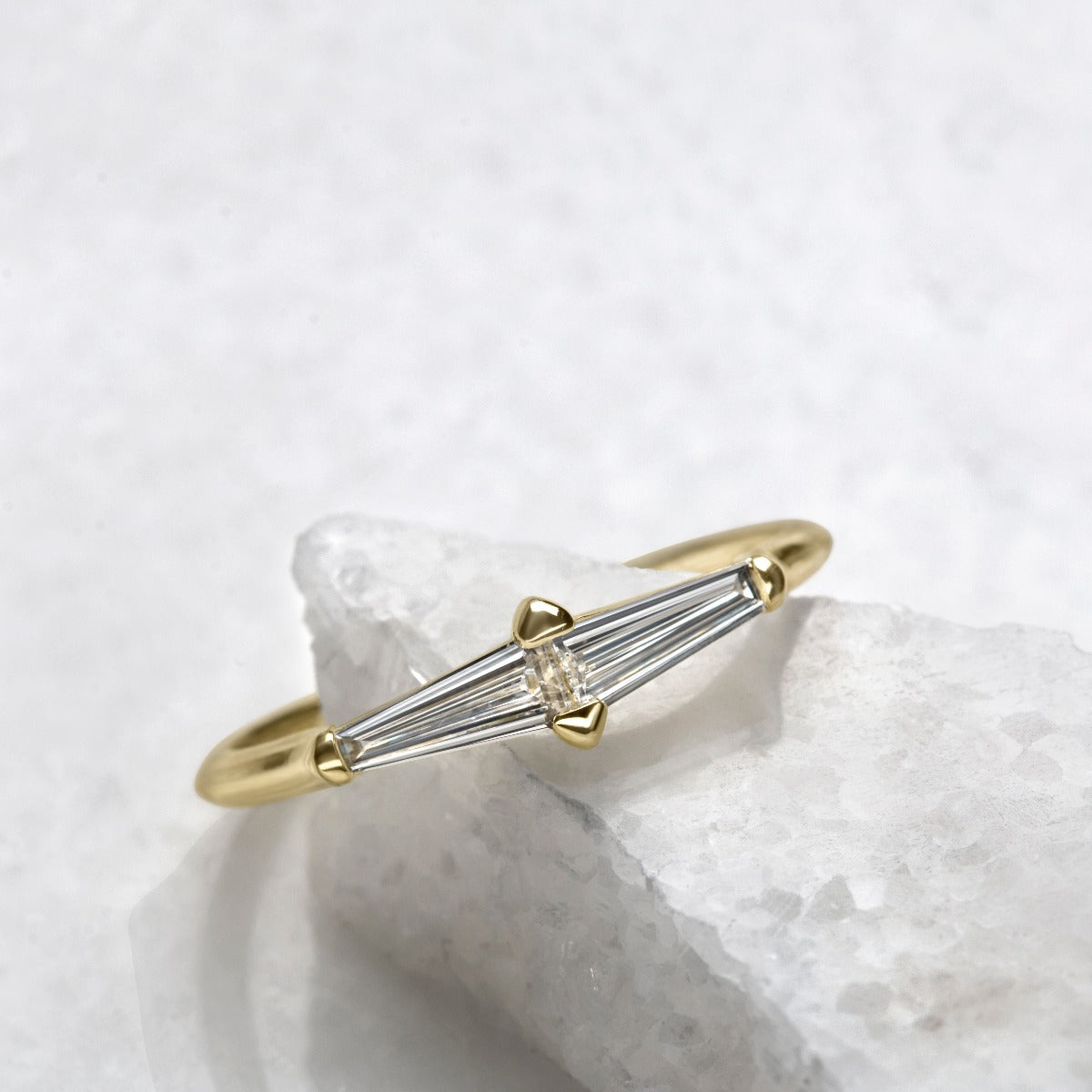 #color_14K Yellow Gold Perryn Baguette Diamond Ring