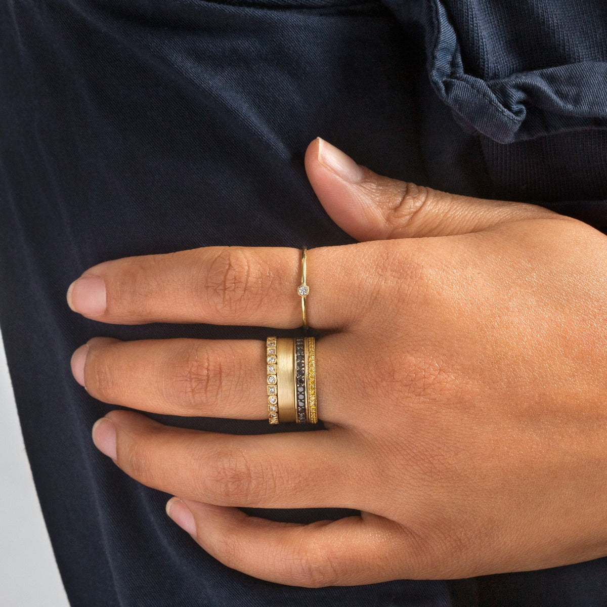 Blair in Yellow Gold and Canary Diamonds