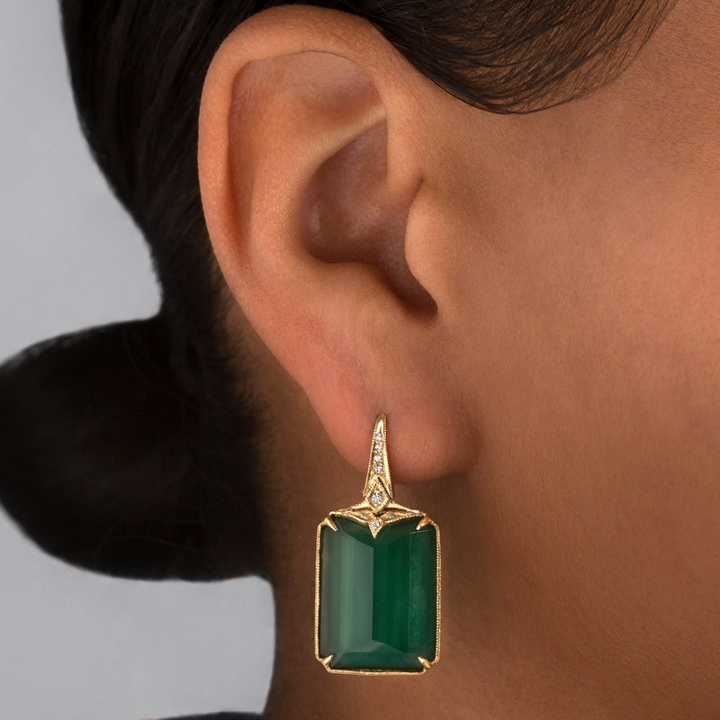 Ines Green Earrings