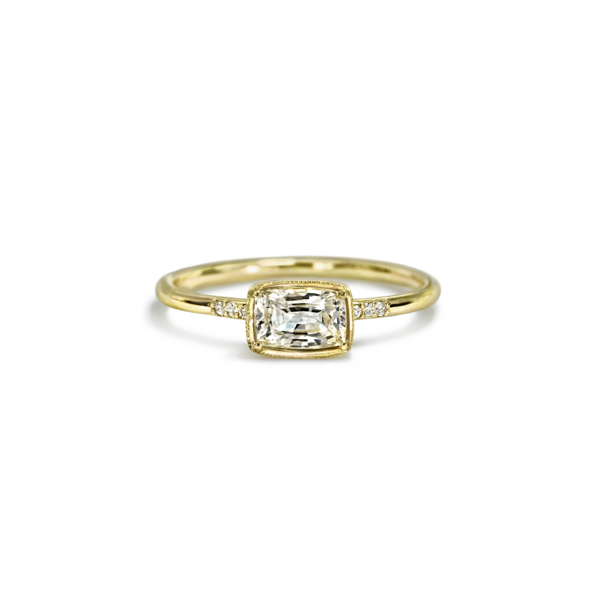 #color_14K Yellow Gold Karina Diamond White Sapphire Ring