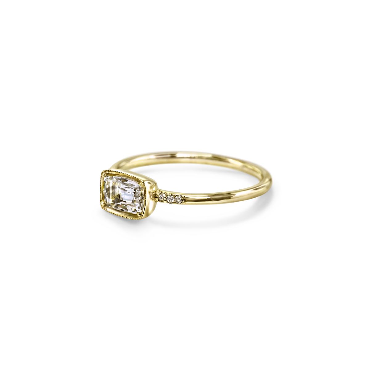 #color_14K Yellow Gold Karina Diamond White Sapphire Ring