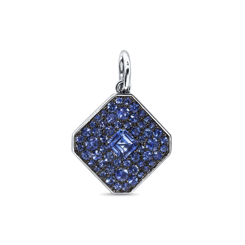 Prismatic Medallion in Blue Sapphire