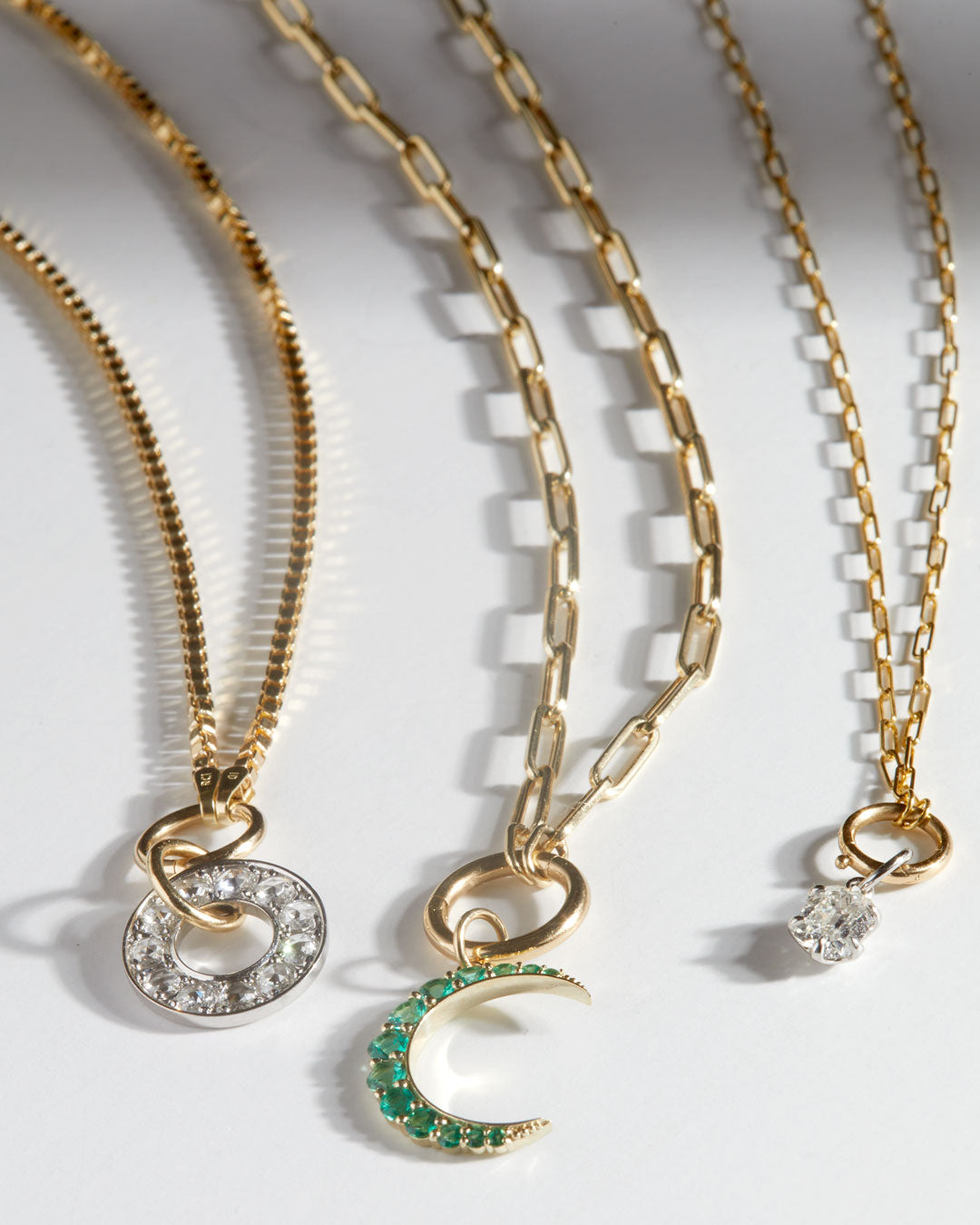 Emerald Moon Pendant